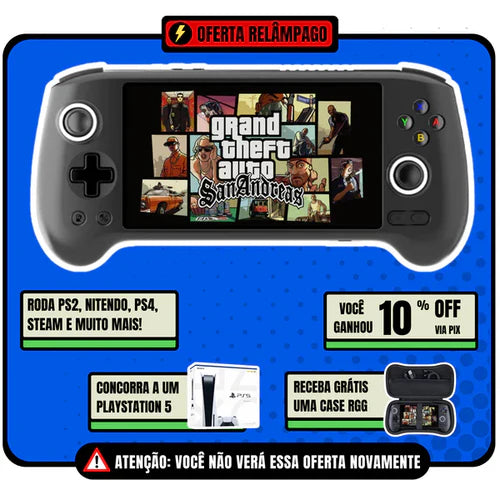 MINI GAME PORTÁTIL - PS1, PS2, PS4, XBOX, PSP, NITENDO, ANDROID, STEAM E VÁRIOS CONSOLES INTEGRADO [ULTIMAS UNIDADES] 🔥